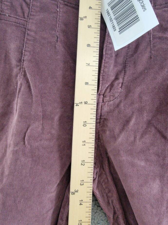 FREE PEOPLE Jayde Cord Flare Jeans Women's 26 Chocolate Truffle Button Closure~