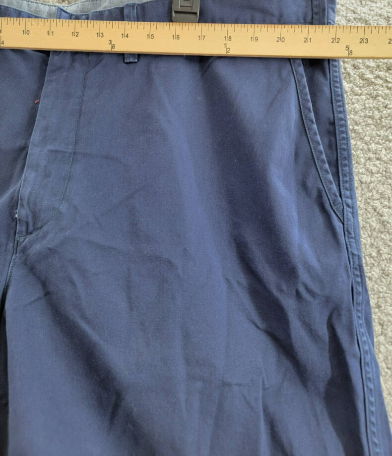 Polo Ralph Lauren Big & Tall Classic-Fit Chino Shorts Men's 42T Navy Button Zip