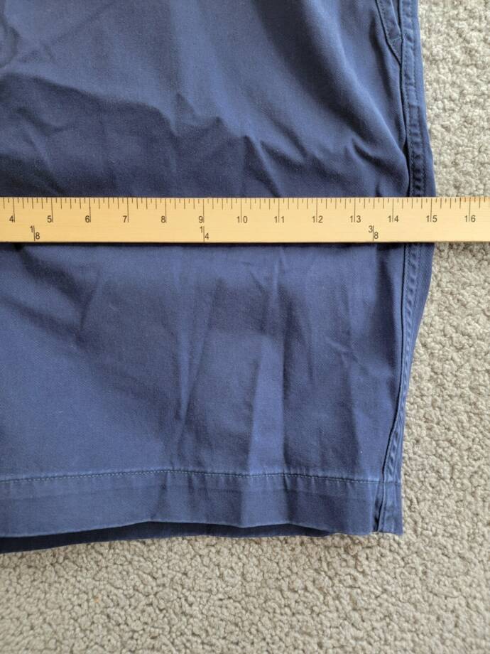 Polo Ralph Lauren Big & Tall Classic-Fit Chino Shorts Men's 42T Navy Button Zip
