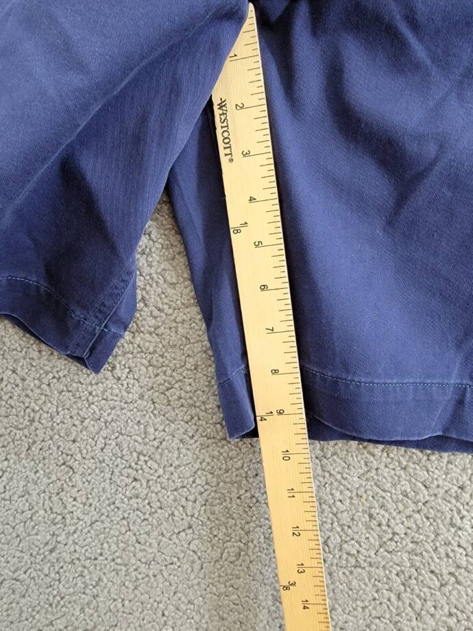 Polo Ralph Lauren Big & Tall Classic-Fit Chino Shorts Men's 42T Navy Button Zip