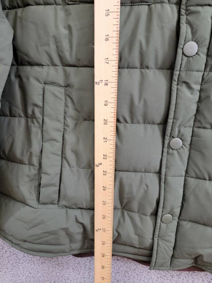 BASS OUTDOOR Colorblocked Padded Shacket Men's XL Green Snap Front Closure L/S