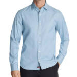 Tommy Hilfiger Regular-Fit Untucked Length Dress Shirt Men's L 16-16.5 32-33