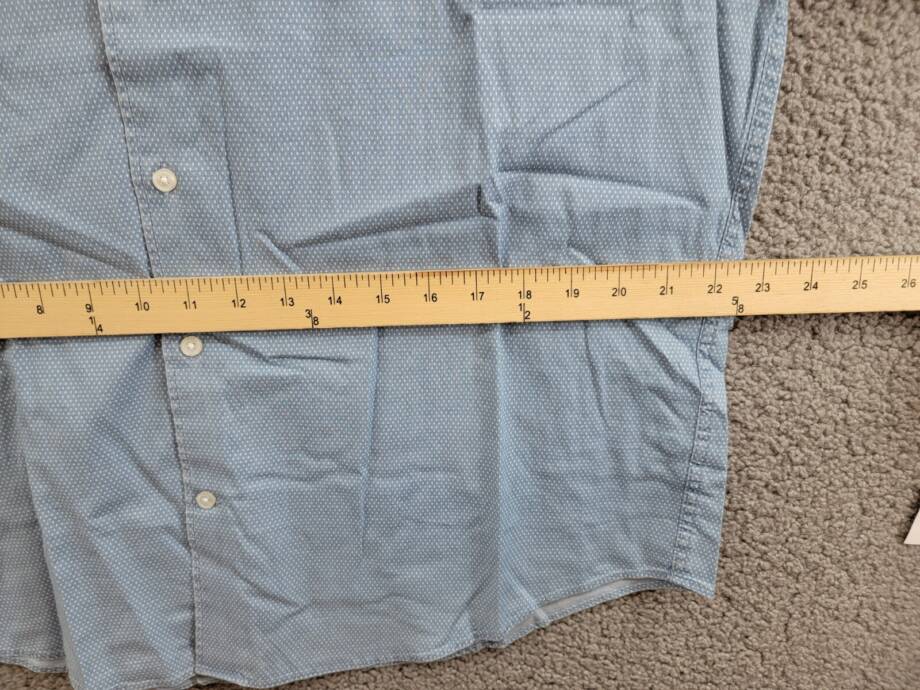 Tommy Hilfiger Regular-Fit Untucked Length Dress Shirt Men's L 16-16.5 32-33