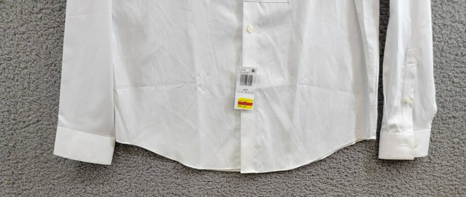 Calvin Klein Infinite Color Regular Fit Dress Shirt Men's M 15-15.5 34-35 White