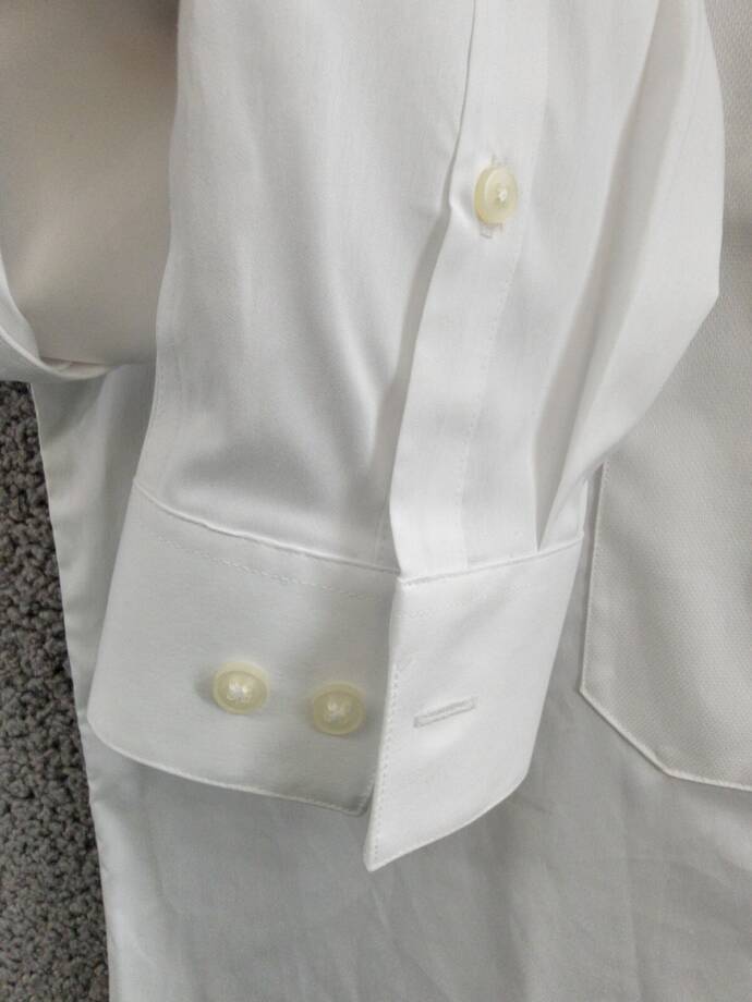 Calvin Klein Infinite Color Regular Fit Dress Shirt Men's M 15-15.5 34-35 White
