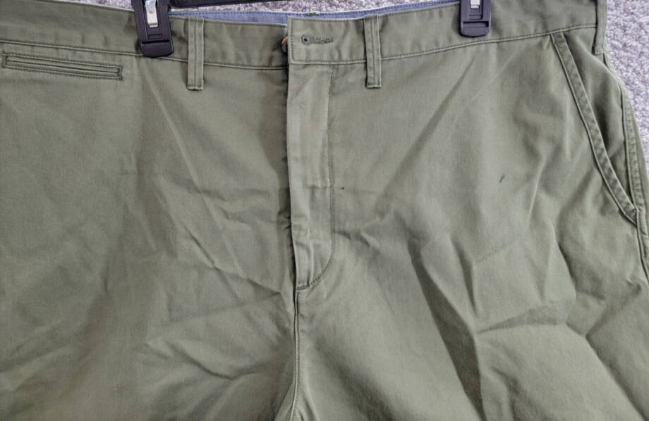 Polo Ralph Lauren Relaxed Fit Twill 10" Short Men's 42 Olive Pockets Button Zip