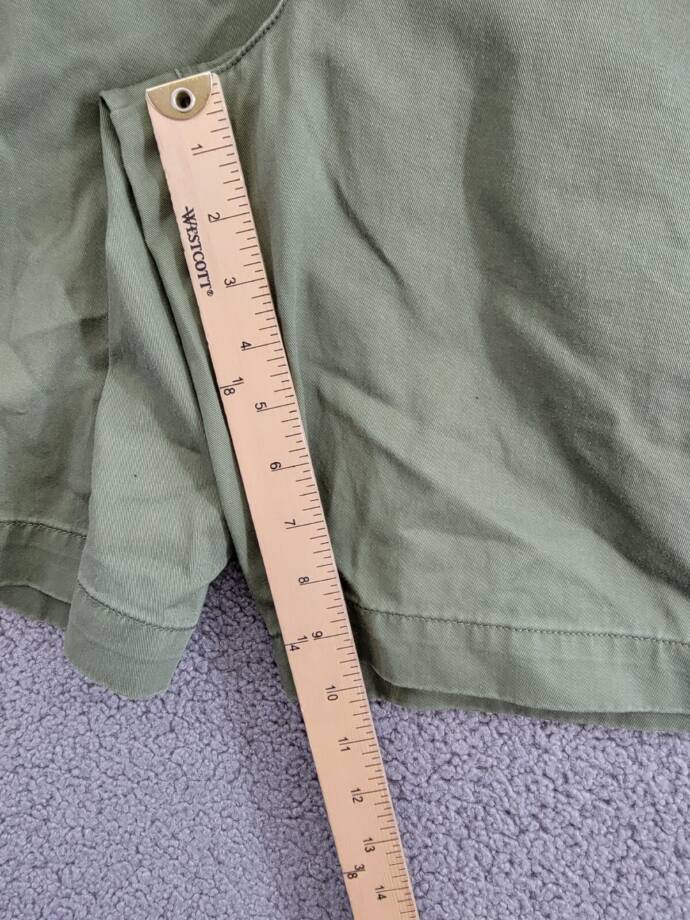 Polo Ralph Lauren Relaxed Fit Twill 10" Short Men's 42 Olive Pockets Button Zip