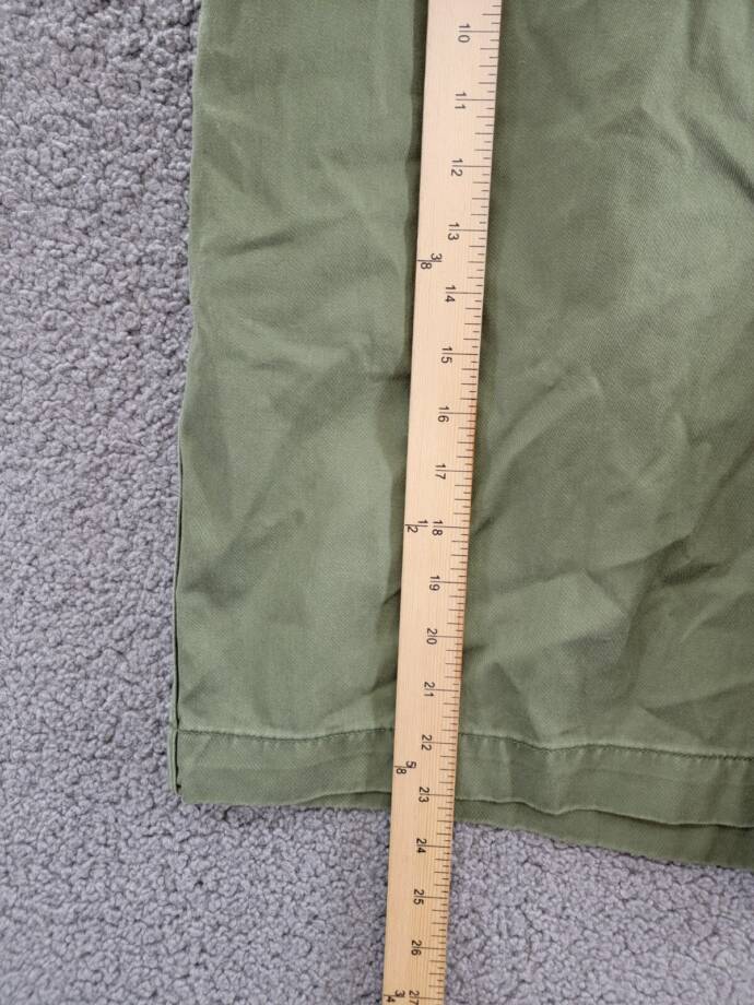Polo Ralph Lauren Relaxed Fit Twill 10" Short Men's 42 Olive Pockets Button Zip