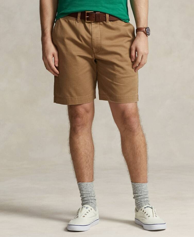 Polo Ralph Lauren 8-Inch Relaxed Fit Chino Shorts Men's 40 Sandsurf Button Zip