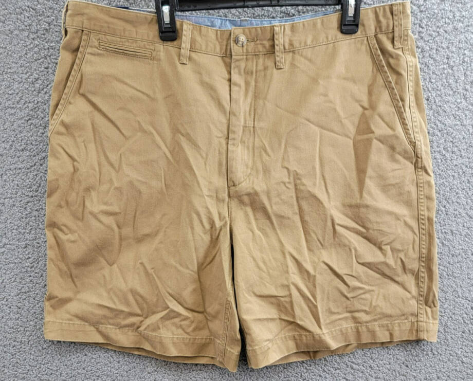 Polo Ralph Lauren 8-Inch Relaxed Fit Chino Shorts Men's 40 Sandsurf Button Zip