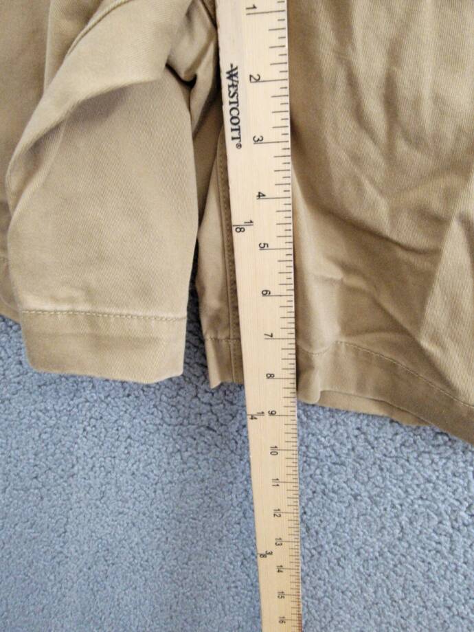 Polo Ralph Lauren 8-Inch Relaxed Fit Chino Shorts Men's 40 Sandsurf Button Zip