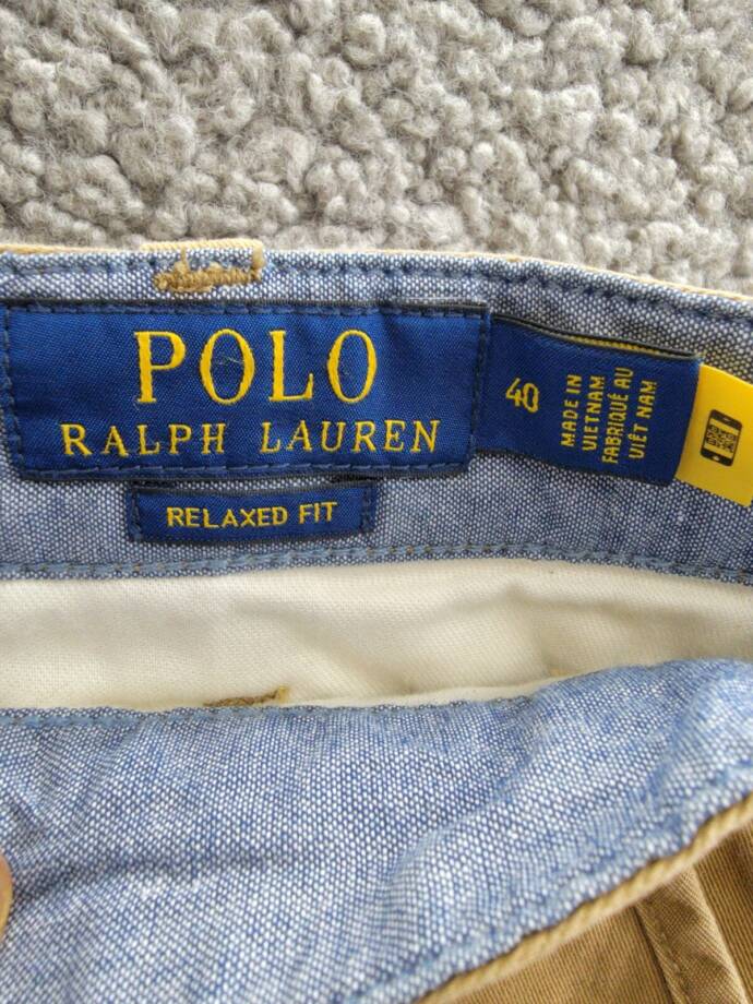 Polo Ralph Lauren 8-Inch Relaxed Fit Chino Shorts Men's 40 Sandsurf Button Zip