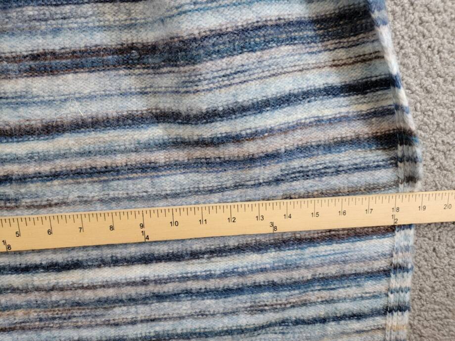 AQUA Wool Blend Space Dye Knit Scarf Women's One Size Blue~