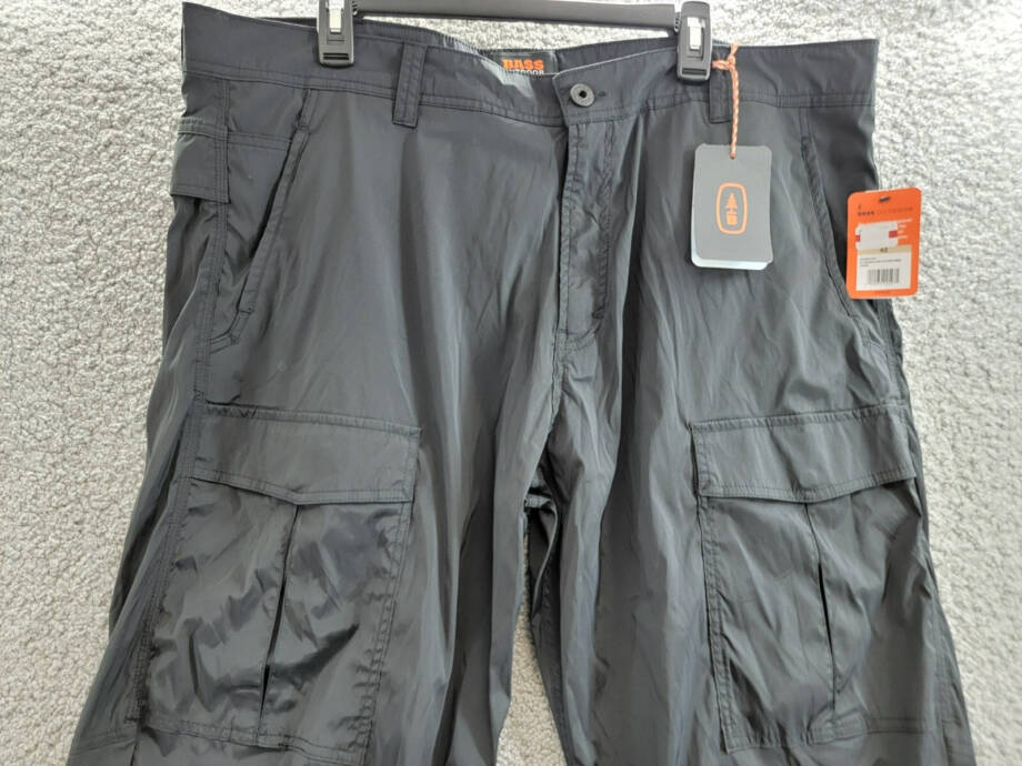 BASS OUTDOOR Regular-Fit Stretch Performance Cargo Pants Men's 42 Caviar Solid