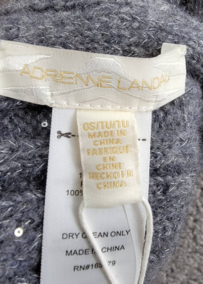 Adrienne Landau Wool The Lyla Scarf Women's One Size Storm Front