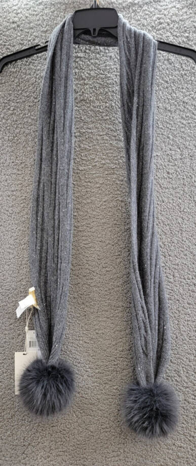 Adrienne Landau Wool The Lyla Scarf Women's One Size Storm Front