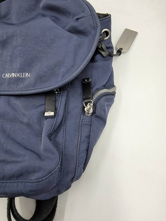 Calvin Klein Kimberly Nylon Backpack Women's One Size Navy Flap Closure