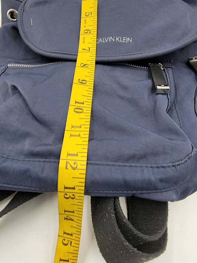 Calvin Klein Kimberly Nylon Backpack Women's One Size Navy Flap Closure