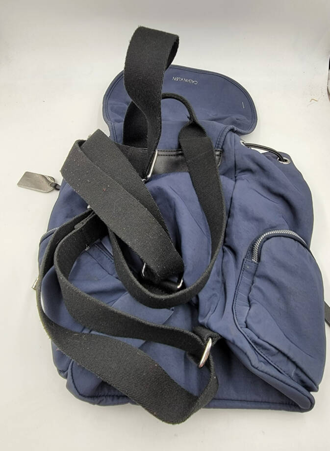 Calvin Klein Kimberly Nylon Backpack Women's One Size Navy Flap Closure
