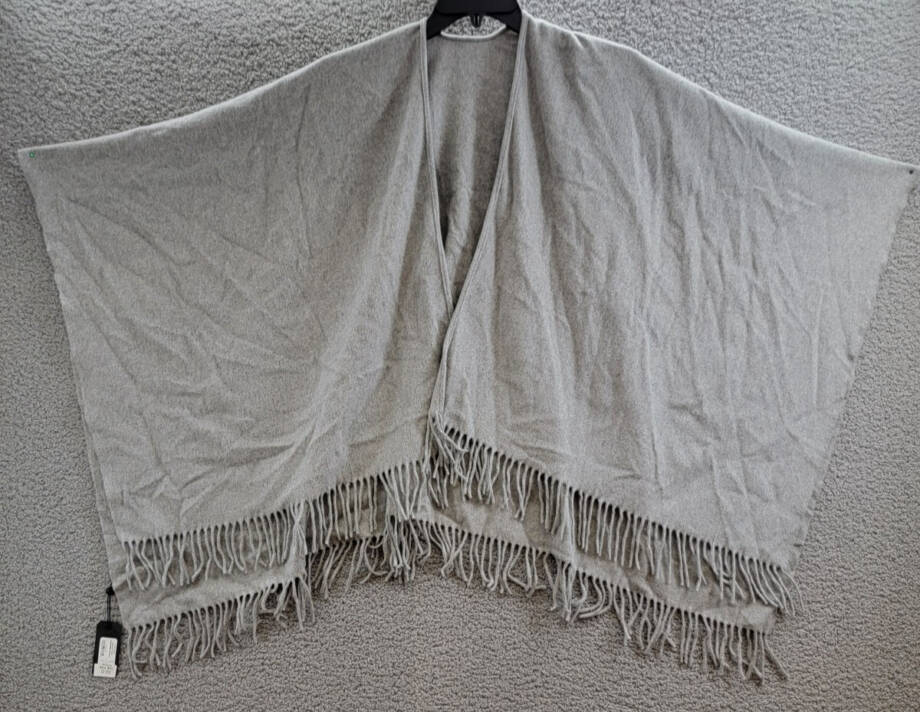 rag & bone Cashmere Poncho Women's One Size Heather Grey