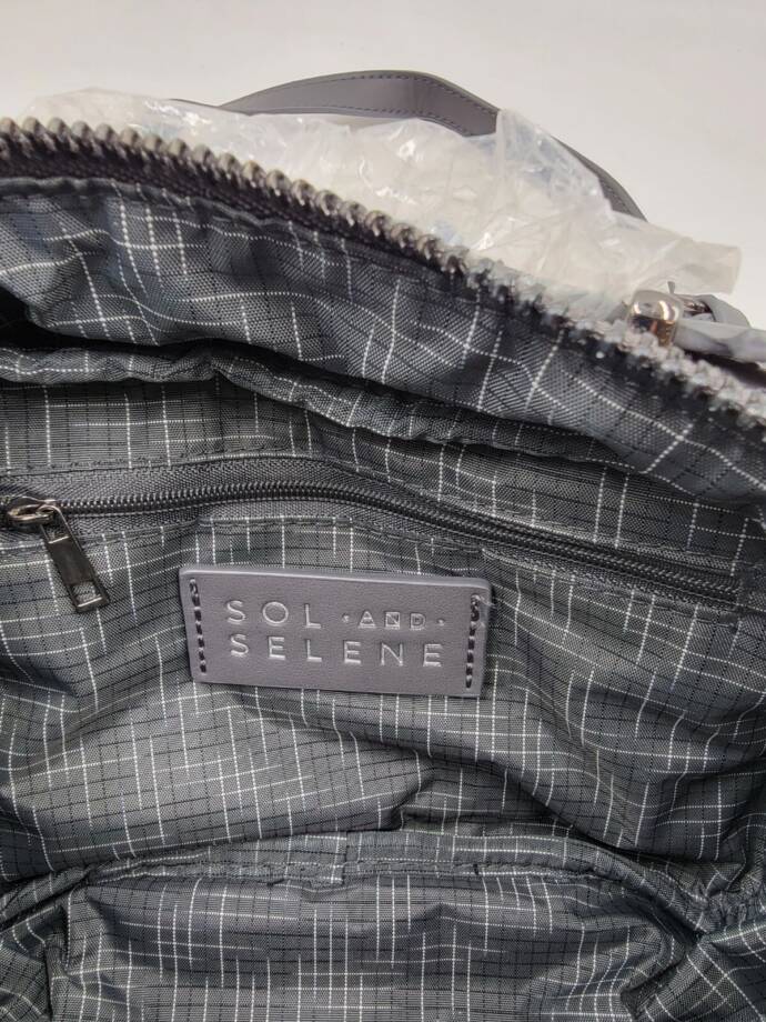 SOL AND SELENE Pristine Crossbody Bag Women's Slate Gray Adjustable Strap