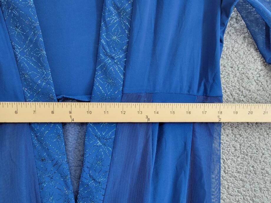 R & M Richards Petite Embellished Dress Jacket Women's 12P Peacock 3/4 Sleeve
