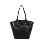 Circus by Sam Edelman Canyon Faux Leather Chain Detail Tote Handbag Womens Black