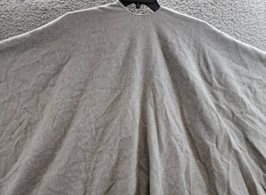 rag & bone Cashmere Poncho Women's One Size Heather Grey