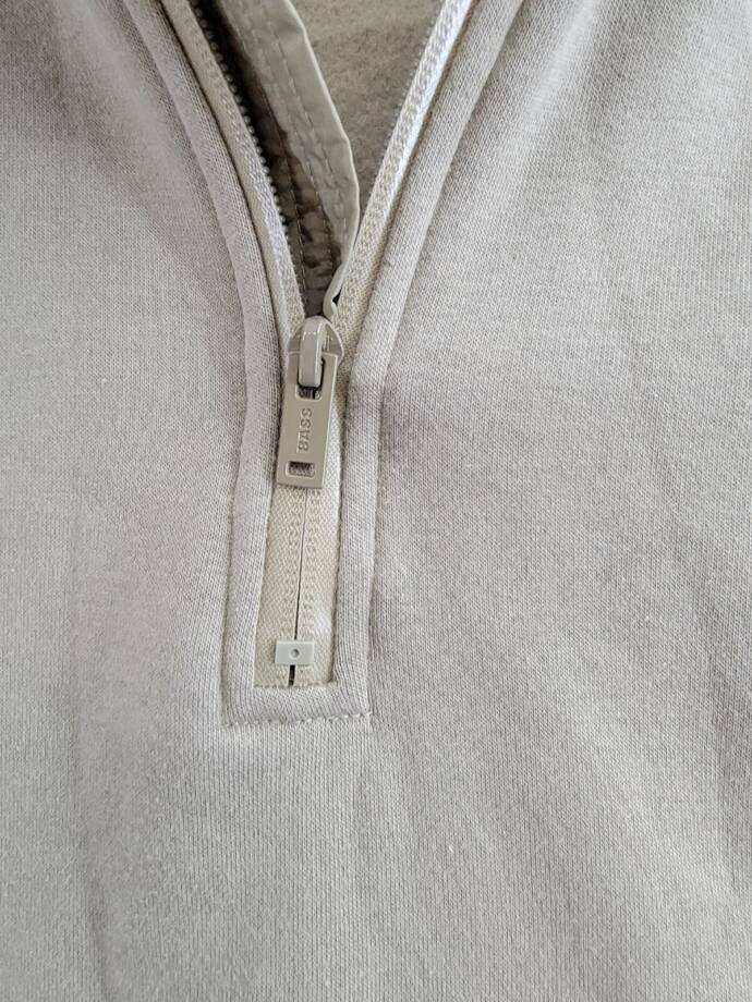 BASS OUTDOOR Regular-Fit Convertible Hood 1/4-Zip Sweatshirt Men's M Overland