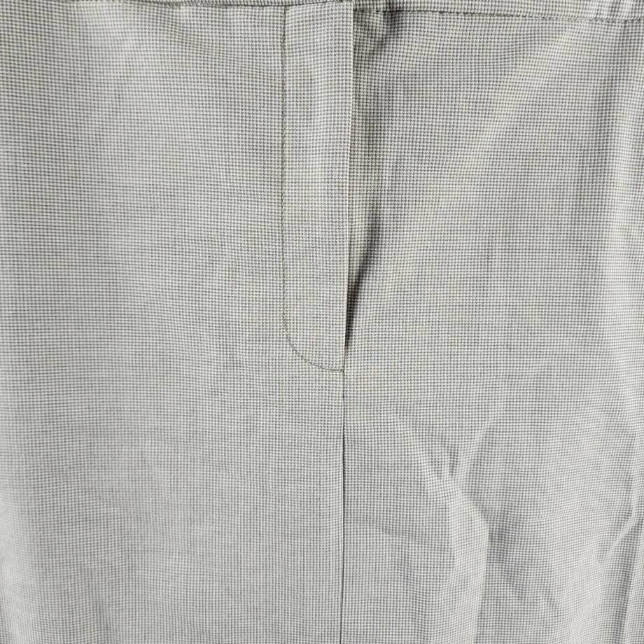 DKNY Zip-Front Slant-Pocket Mini Skirt Women's 14 Light Fatigue/White Hook & Bar