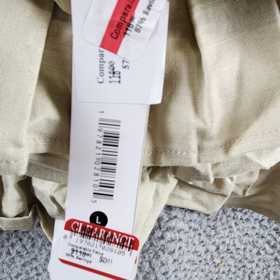 AQUA Tiered Ruffle Linen Blend Cropped Tank Top Women's L Sand Adjustable Strap