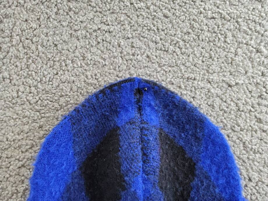 Burberry Argyle Jacquard-Woven Wool Beanie Women's One Size Knight/Black