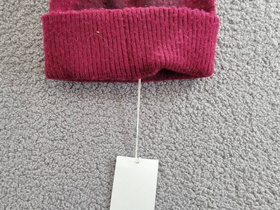 Burberry Argyle Jacquard-Woven Wool Beanie Women's Ripple Plum