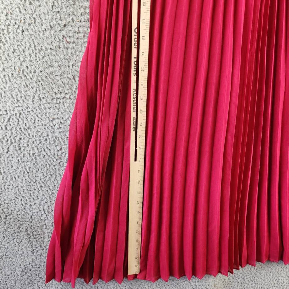 Adrienne Landau Onyx Pleated Skirt Women's XS Vivacious Solid Back Zip Closure