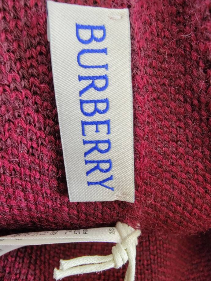 Burberry Argyle Jacquard-Woven Wool Beanie Women's Ripple Plum