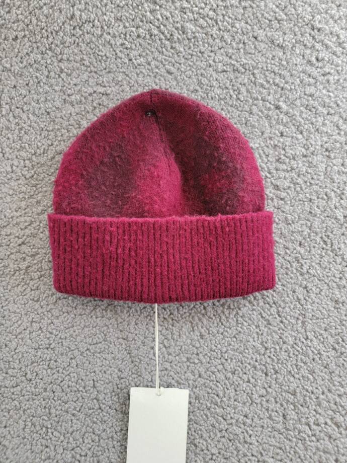 Burberry Argyle Jacquard-Woven Wool Beanie Women's Ripple Plum