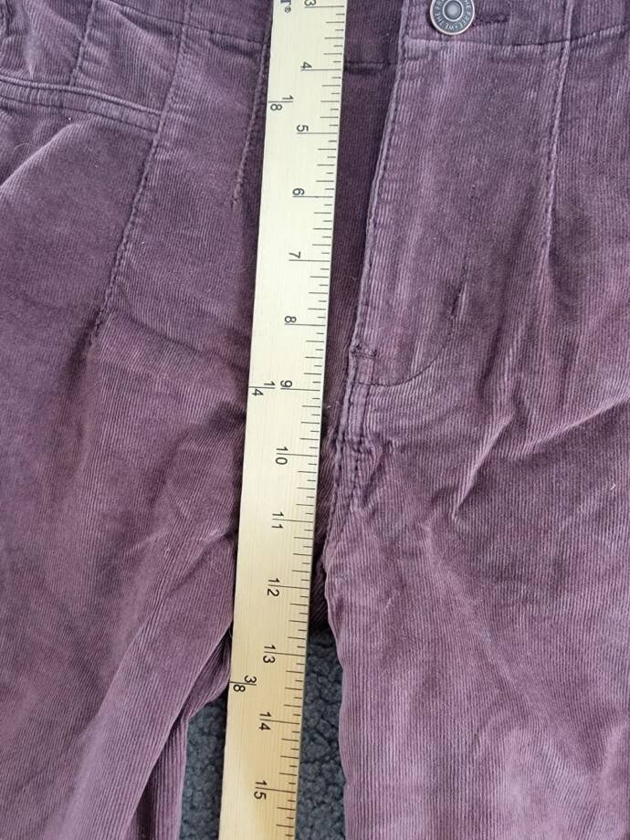 Free People Jayde Cord Flare Jeans Women's 25 Chocolate Truffle Solid High Rise
