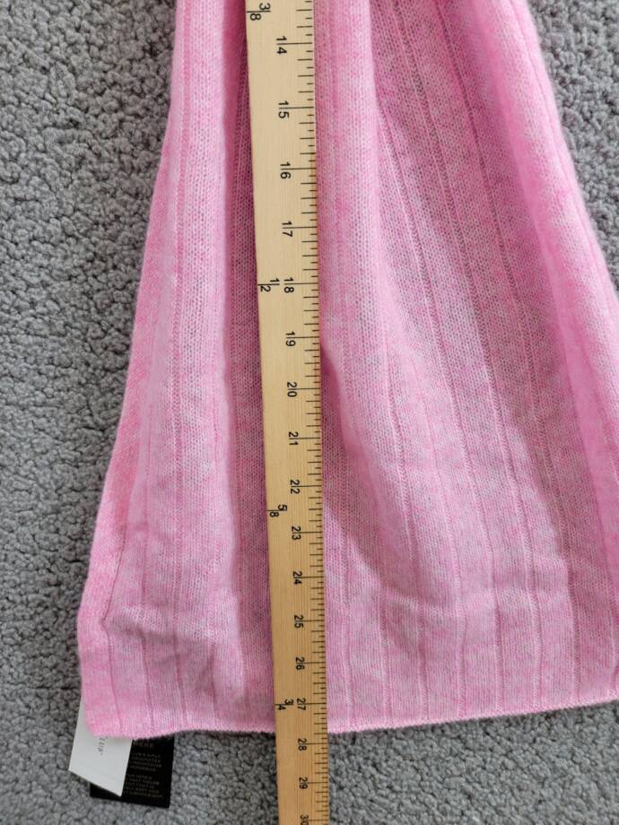 Charter Club Ribbed 100% Cashmere Scarf Women's One Size Bubblegum Heather