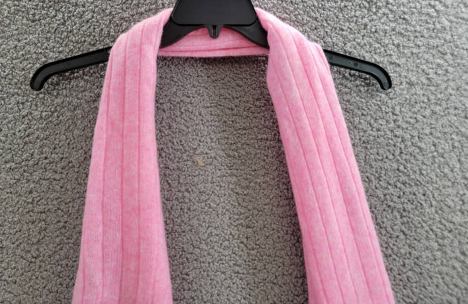 Charter Club Ribbed 100% Cashmere Scarf Women's One Size Bubblegum Heather