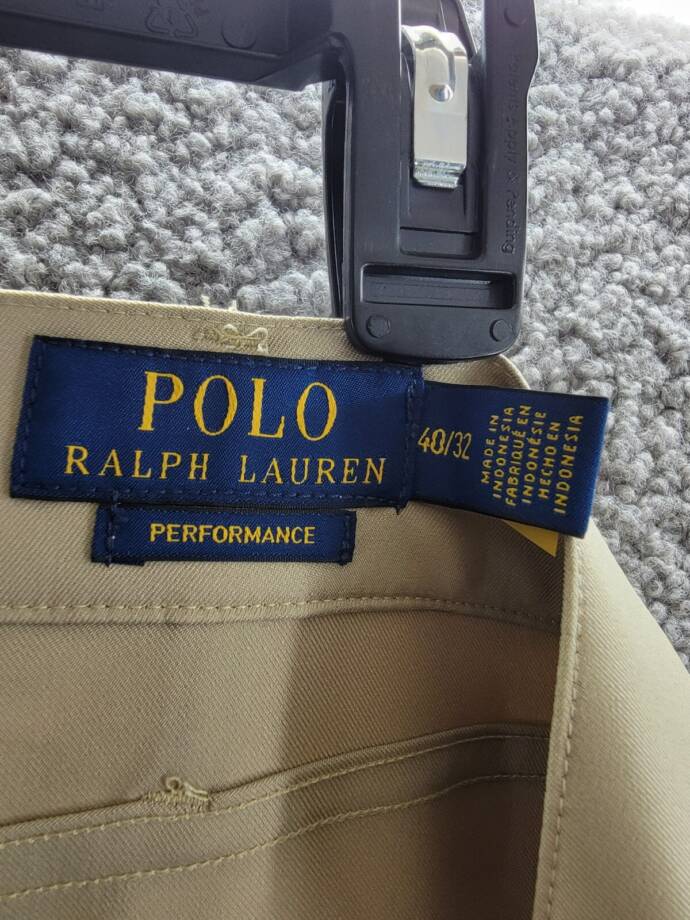 Polo Ralph Lauren Slim-Fit Performance Chino Pants Men's 40x32 Classic Khaki +