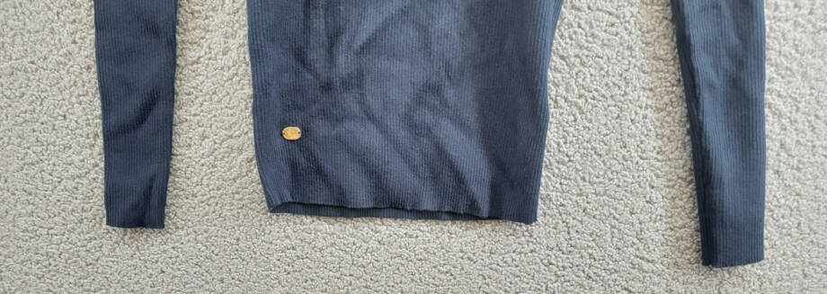 Lauren Ralph Lauren Petite Ribbed Turtleneck Sweater Womens PXS Navy Long Sleeve