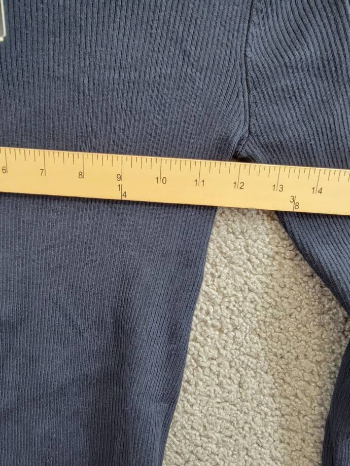 Lauren Ralph Lauren Petite Ribbed Turtleneck Sweater Womens PXS Navy Long Sleeve
