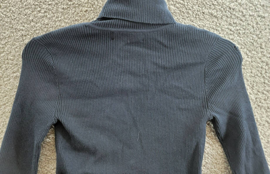 Lauren Ralph Lauren Petite Ribbed Turtleneck Sweater Womens PXS Navy Long Sleeve