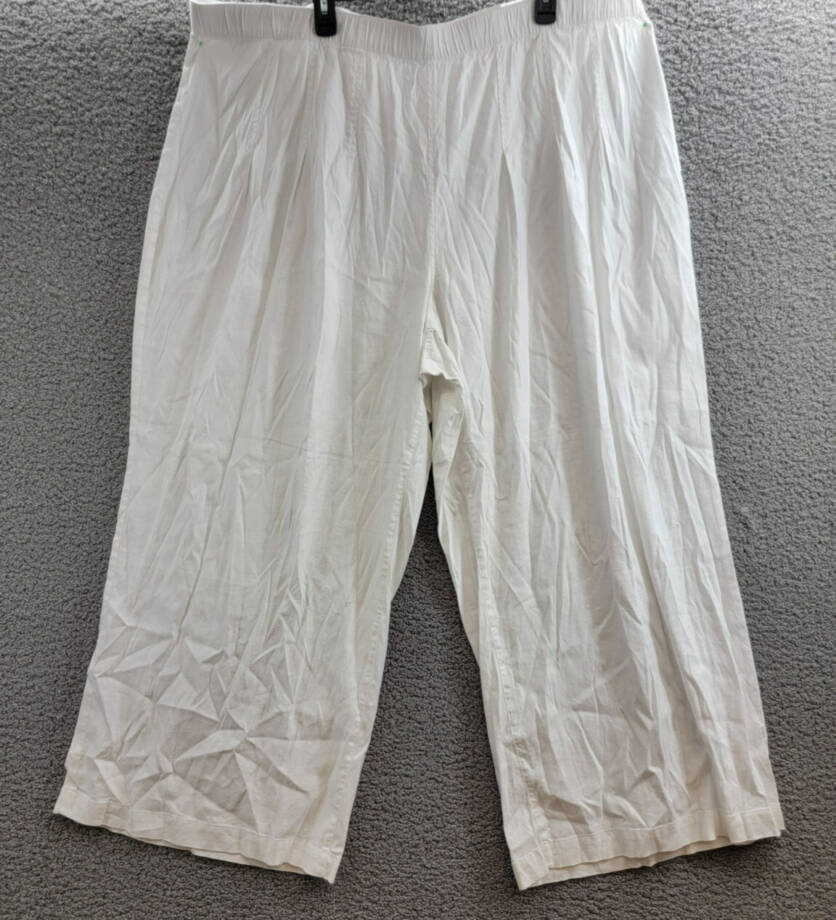 I.N.C. International Concepts Plus Size Linen-Blend Wide-Leg Pants Women's 26W