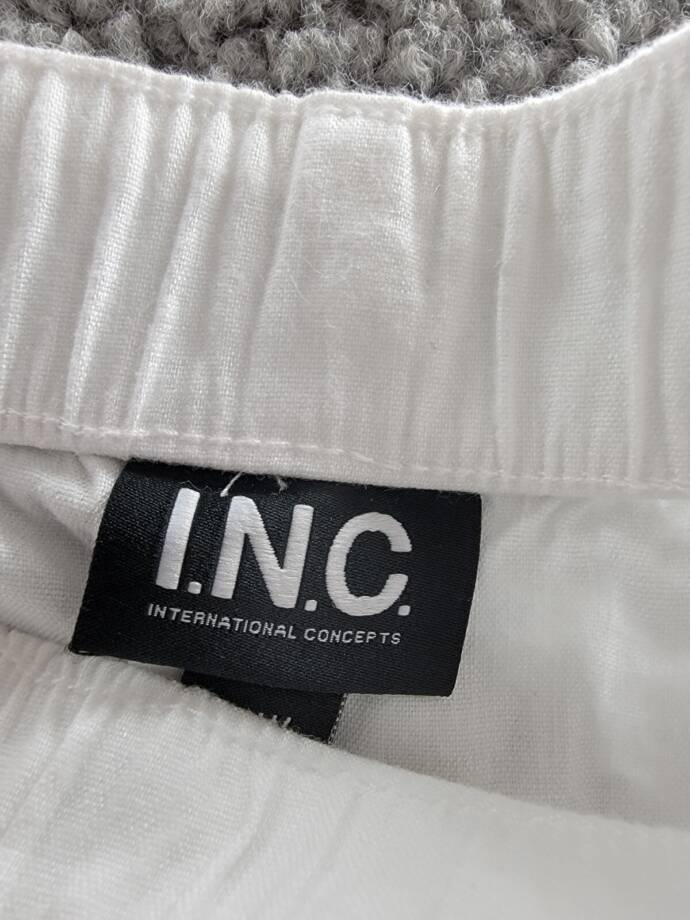 I.N.C. International Concepts Plus Size Linen-Blend Wide-Leg Pants Women's 26W