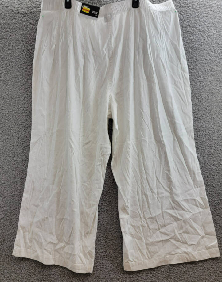 I.N.C. International Concepts Plus Size Linen-Blend Wide-Leg Pants Women's 26W