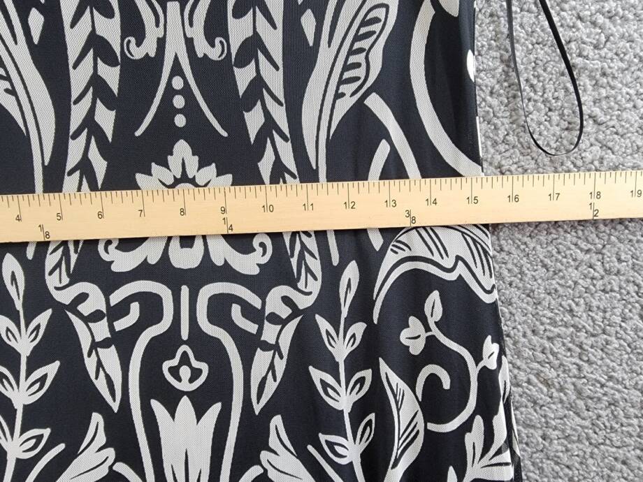 Vince Camuto High-Neck Mesh-Overlay Dress Women's XS Black/White Sleeveless