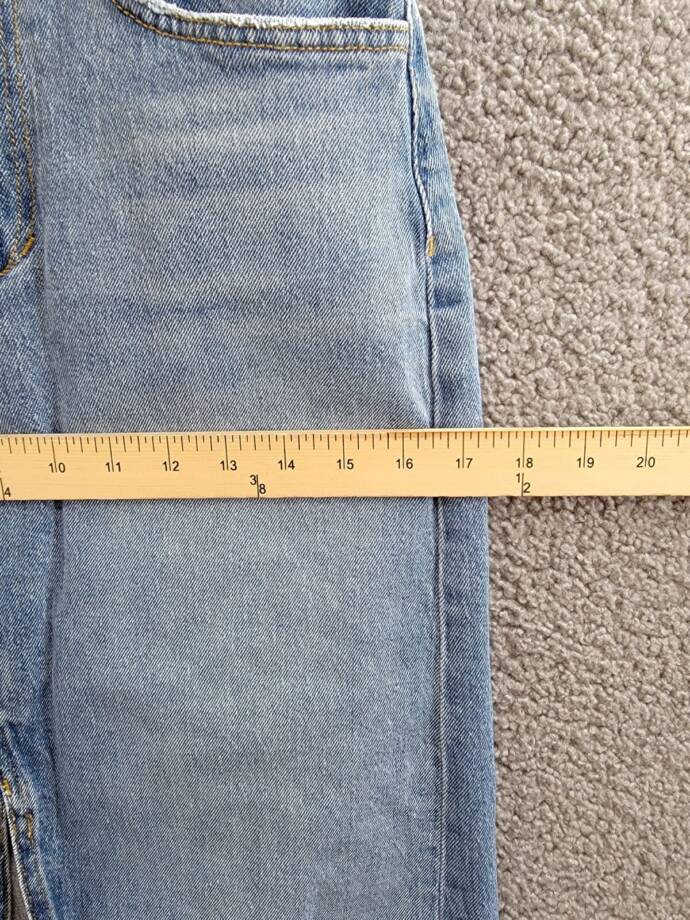 Joe's Jeans The Joplin Denim Skirt Women's 24 Bad Habit Faded Button Zip Closure
