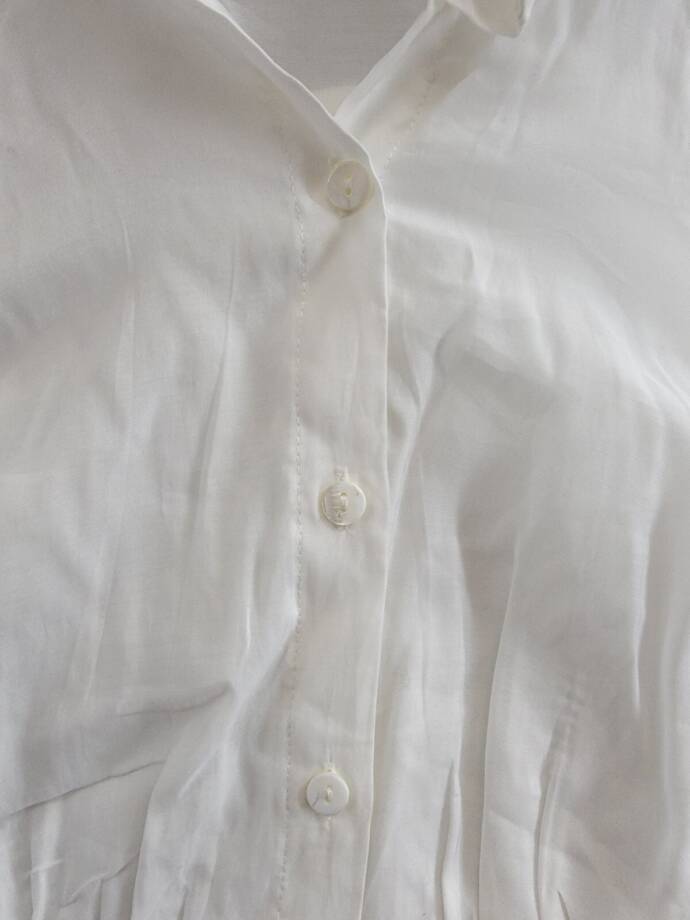 1.STATE Collared Tiered Mini Dress Women's XS New Ivory Sleeveless Button Front