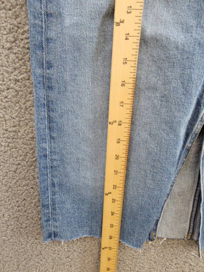 Joe's Jeans The Joplin Denim Skirt Women's 24 Bad Habit Faded Button Zip Closure